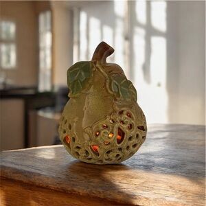 Ceramic Flickering Pear Led Light Decor